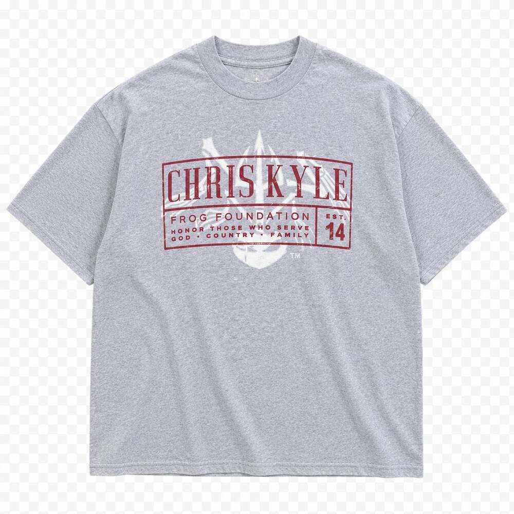 Chris Kyle Frog Foundation Gray Short Sleeve T-Shirt